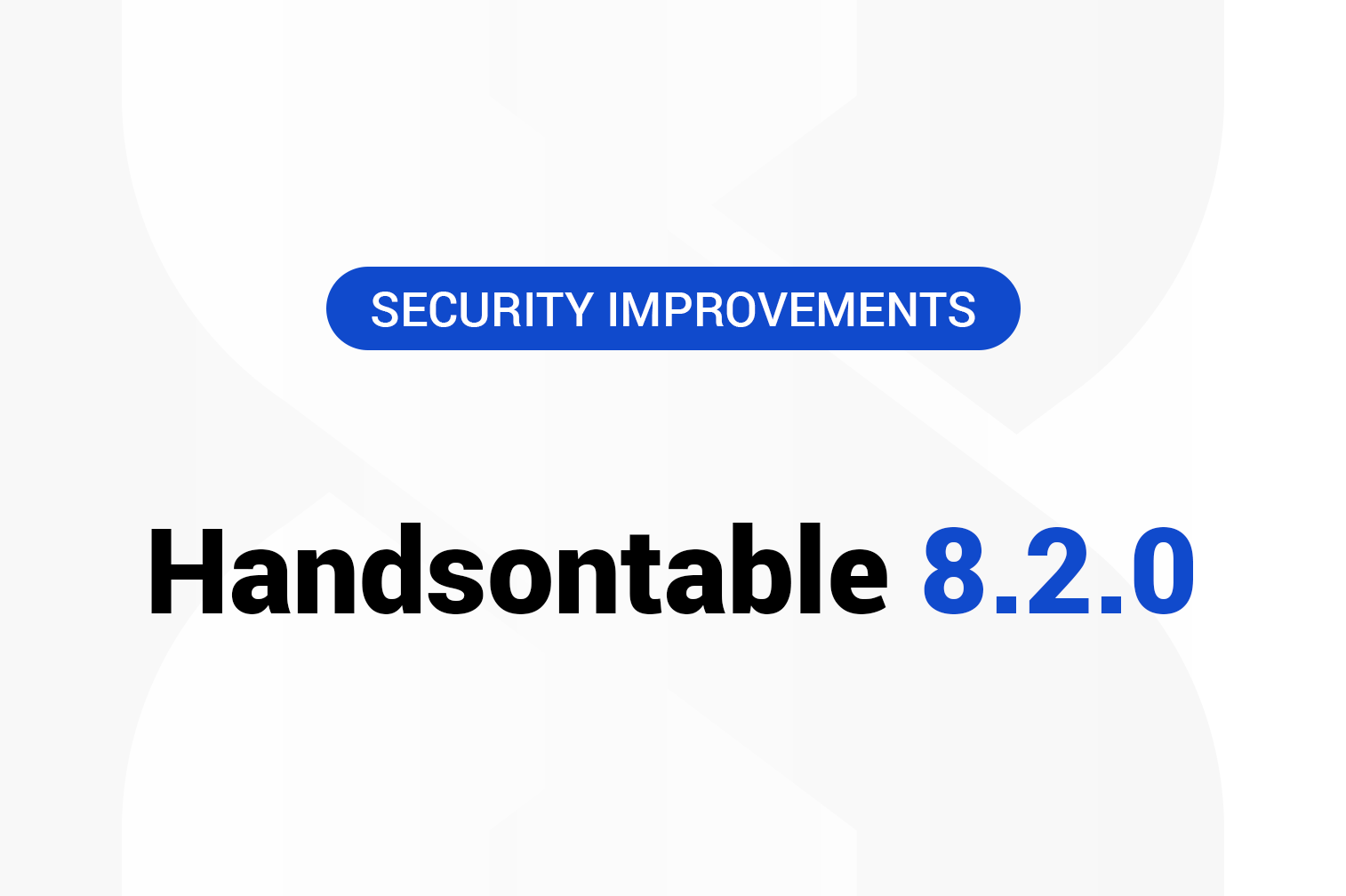 Handsontable 8.2.0 has been released