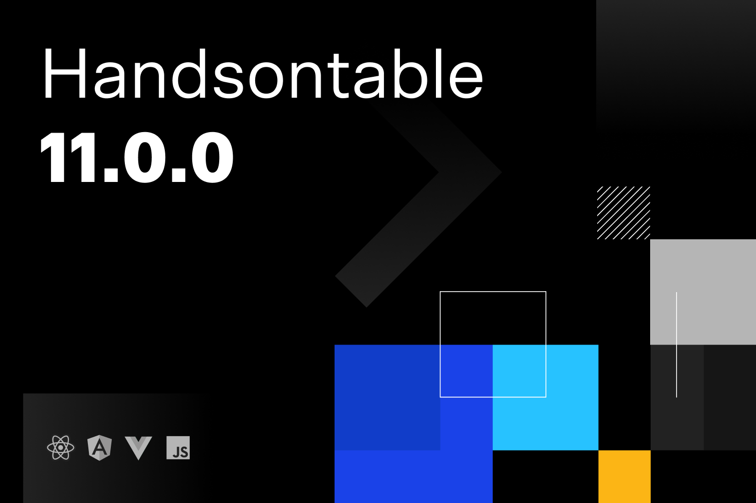 Handsontable 11.0.0 release illustration