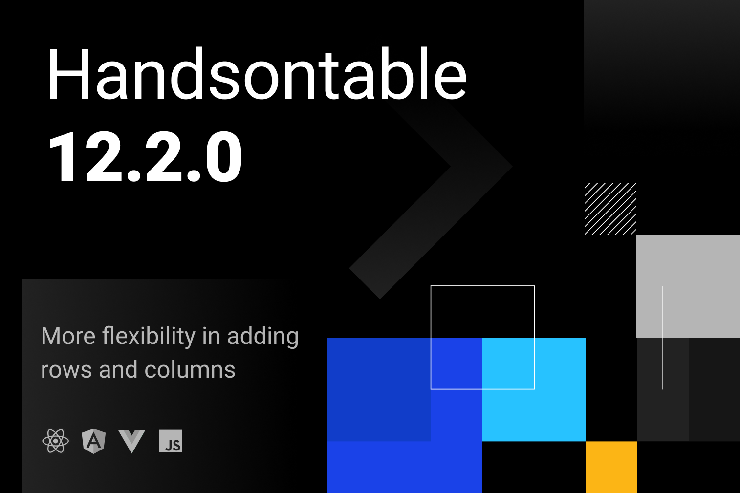 Handsontable 12.2.0 data grid release graphics