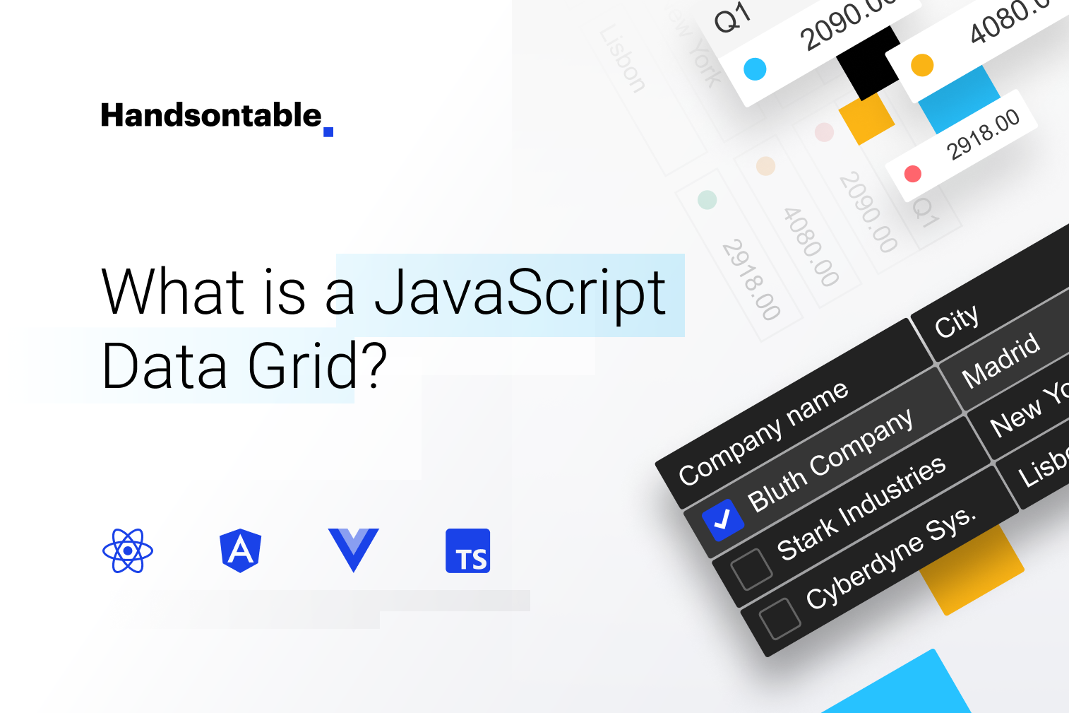 What is javascript data grid blog illustration