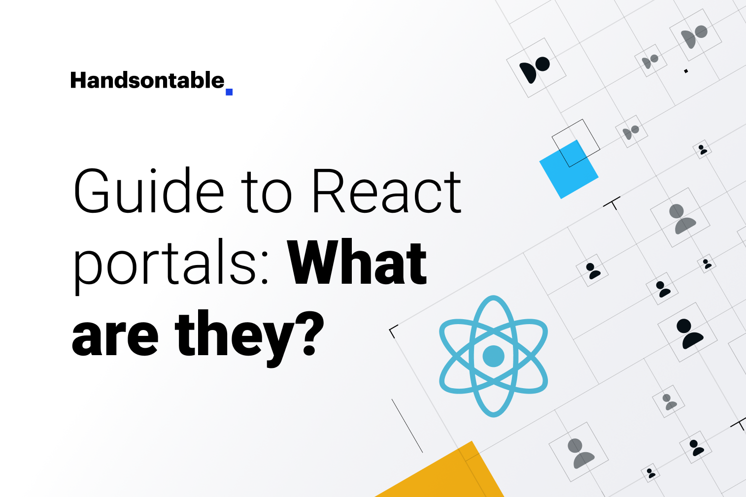 Illustration for blog about React portals