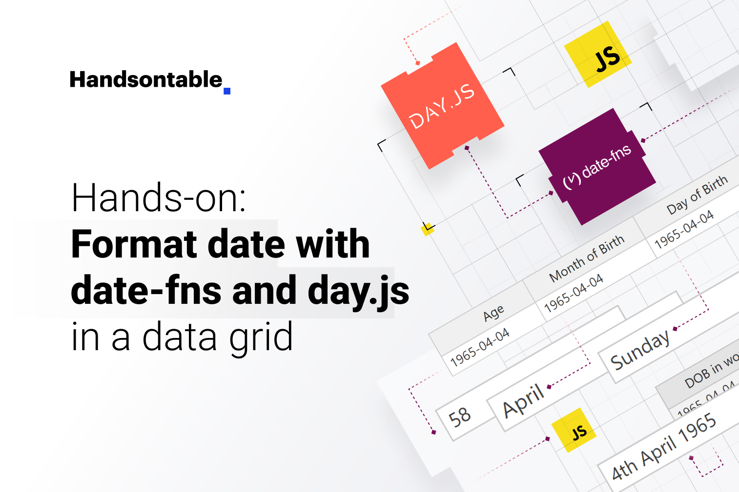 Illustration for the article - Hands-on: Format Date with date-fns and day.js in a data grid