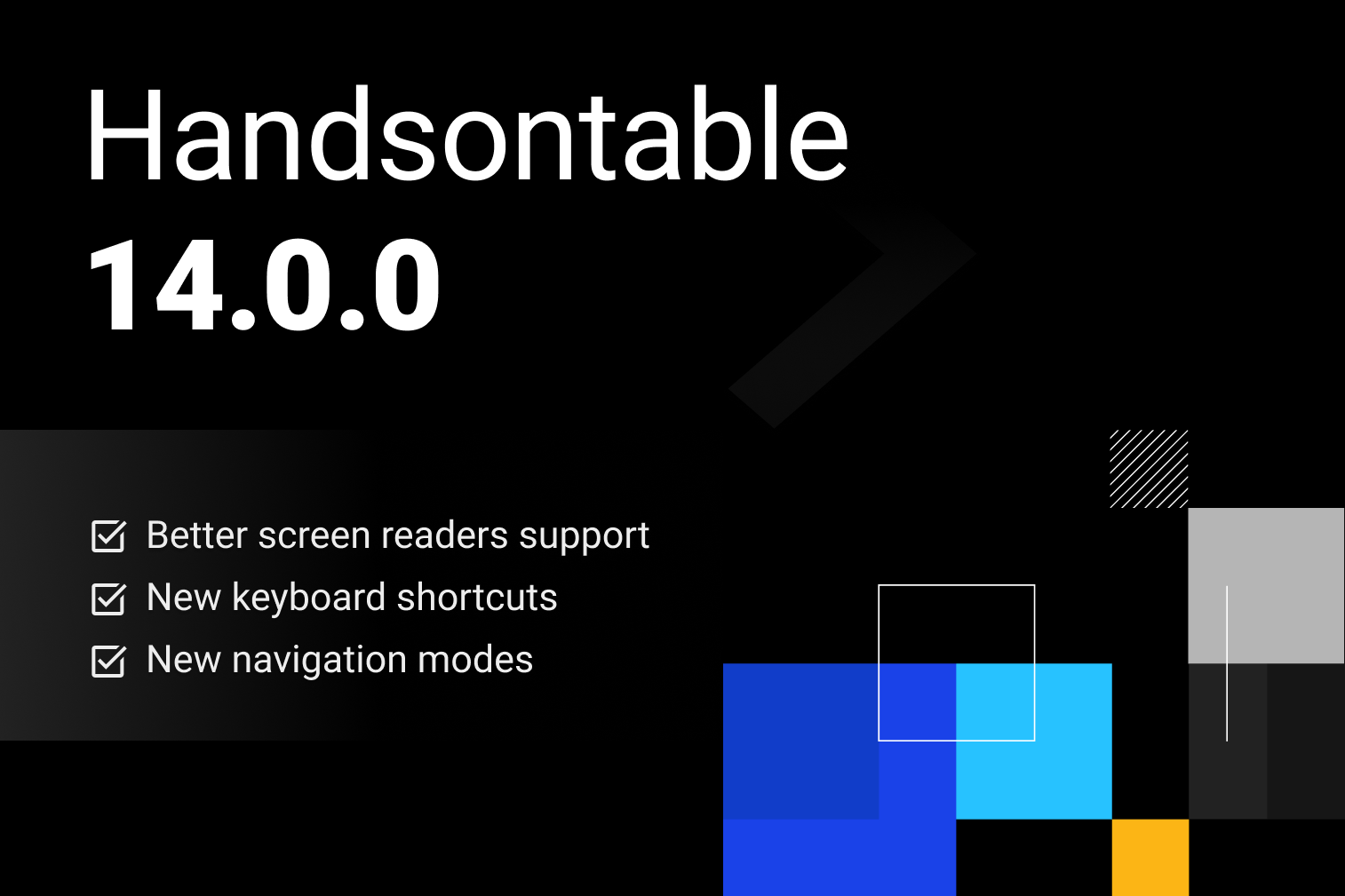 What’s new in Handsontable 14: Improvements to accessibility