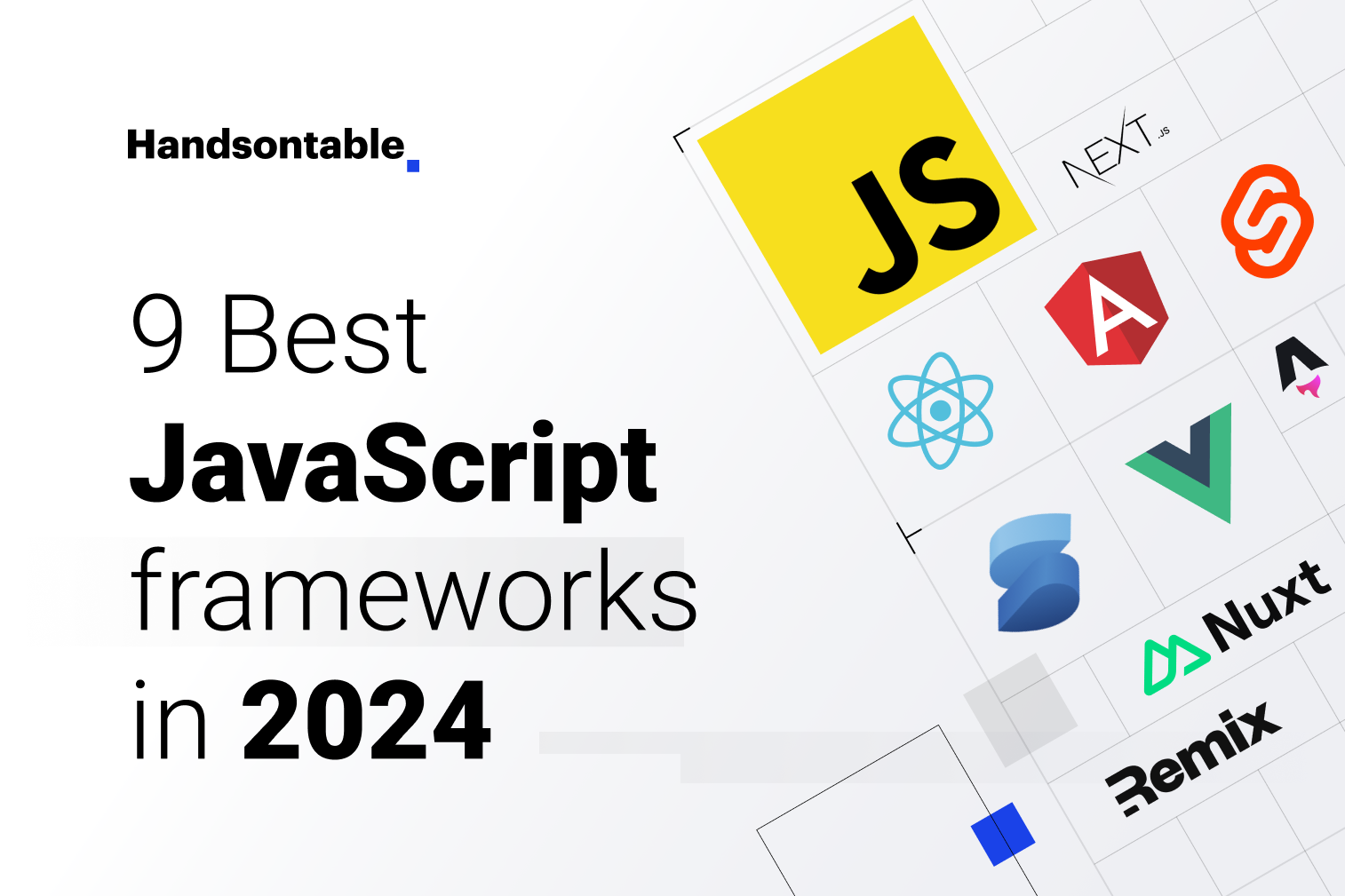 banner for blog post on top 9 javascript frameworks