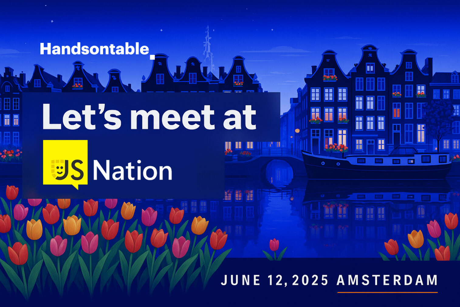 Handsontable at JSNation 2025: Let’s connect!