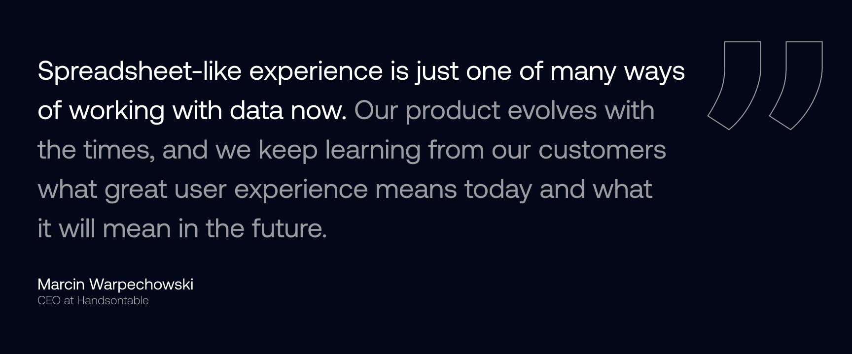 Leading the Next Chapter: A Conversation with Handsontable’s New CEO, Marcin Warpechowski