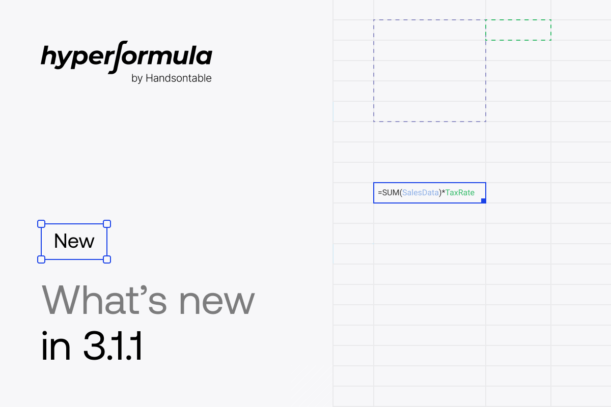 HyperFormula 3.1.1: Improved Lazy Computations and Sheet Dependency Handling
