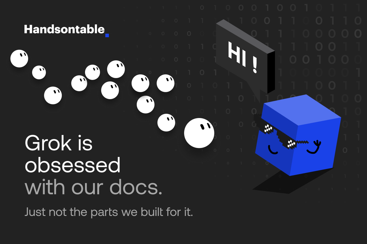Grok is obsessed with our docs. Just not the parts we built for it.